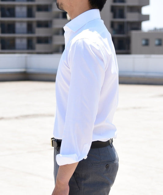 SHIPS: 【イージーアイロン】 オックスフォード ソリッド ワイドカラー シャツ