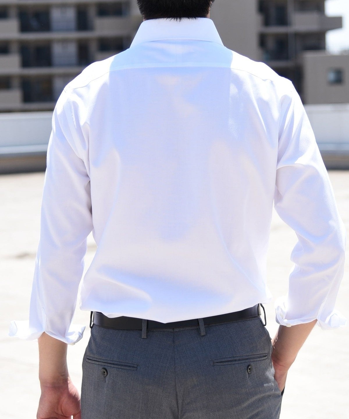 SHIPS: 【イージーアイロン】 オックスフォード ソリッド ワイドカラー シャツ