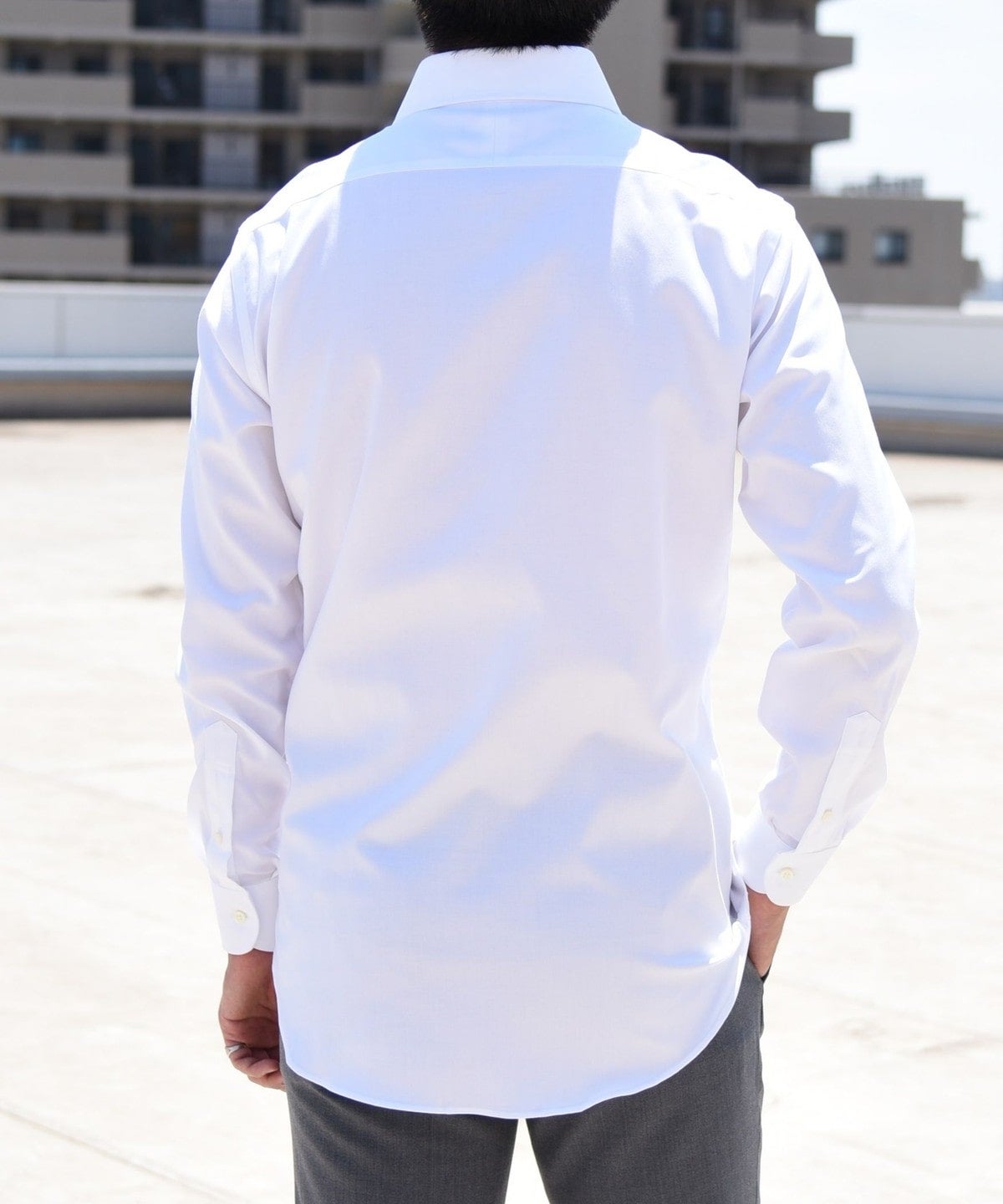 SHIPS: 【イージーアイロン】 オックスフォード ソリッド ワイドカラー シャツ