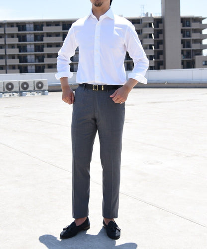 SHIPS: 【イージーアイロン】 オックスフォード ソリッド ワイドカラー シャツ