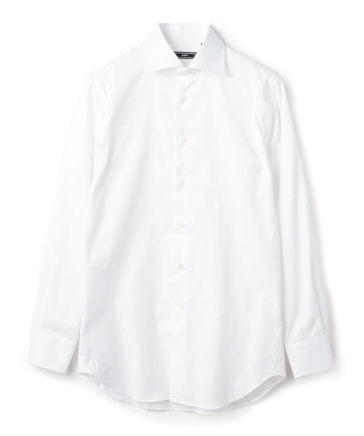 SHIPS: 【イージーアイロン】 オックスフォード ソリッド ワイドカラー シャツ