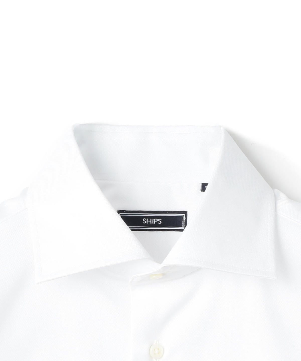 SHIPS: 【イージーアイロン】 オックスフォード ソリッド ワイドカラー シャツ