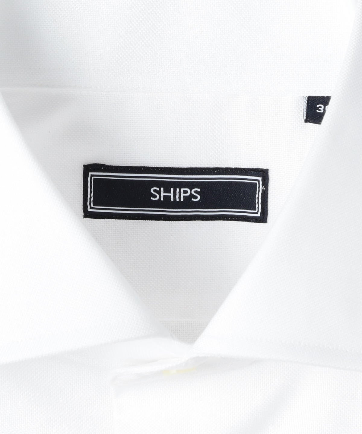 SHIPS: 【イージーアイロン】 オックスフォード ソリッド ワイドカラー シャツ