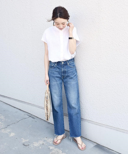 〈手洗い可能〉3WAYテレデランリネンブラウス