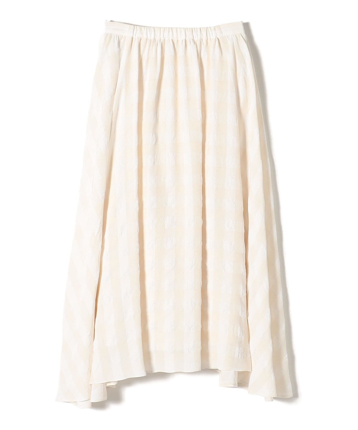 〈手洗い可能〉ギンガムチェックギャザースカート