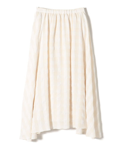 〈手洗い可能〉ギンガムチェックギャザースカート