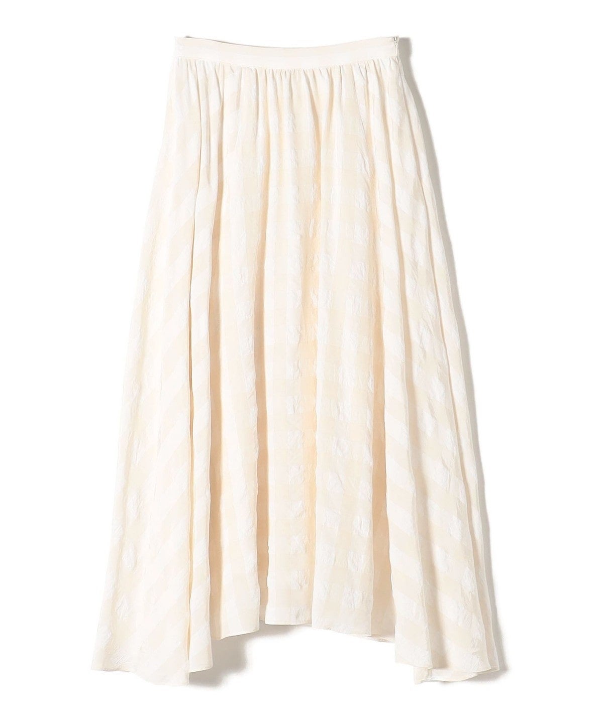 〈手洗い可能〉ギンガムチェックギャザースカート