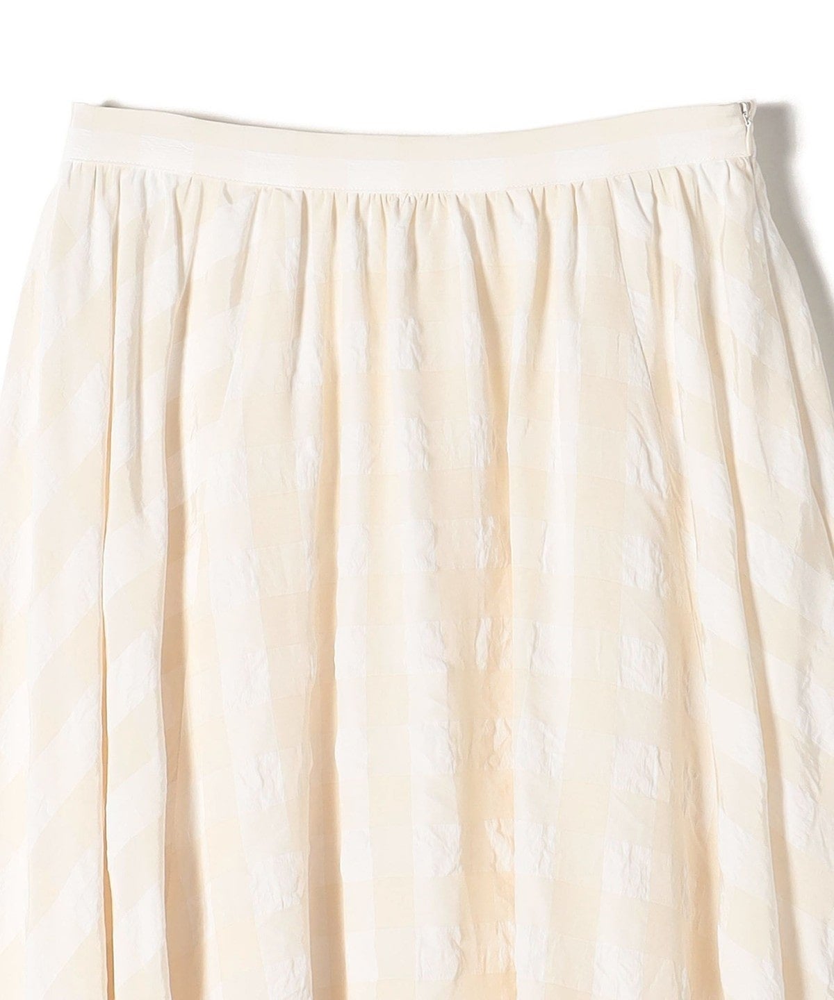 〈手洗い可能〉ギンガムチェックギャザースカート