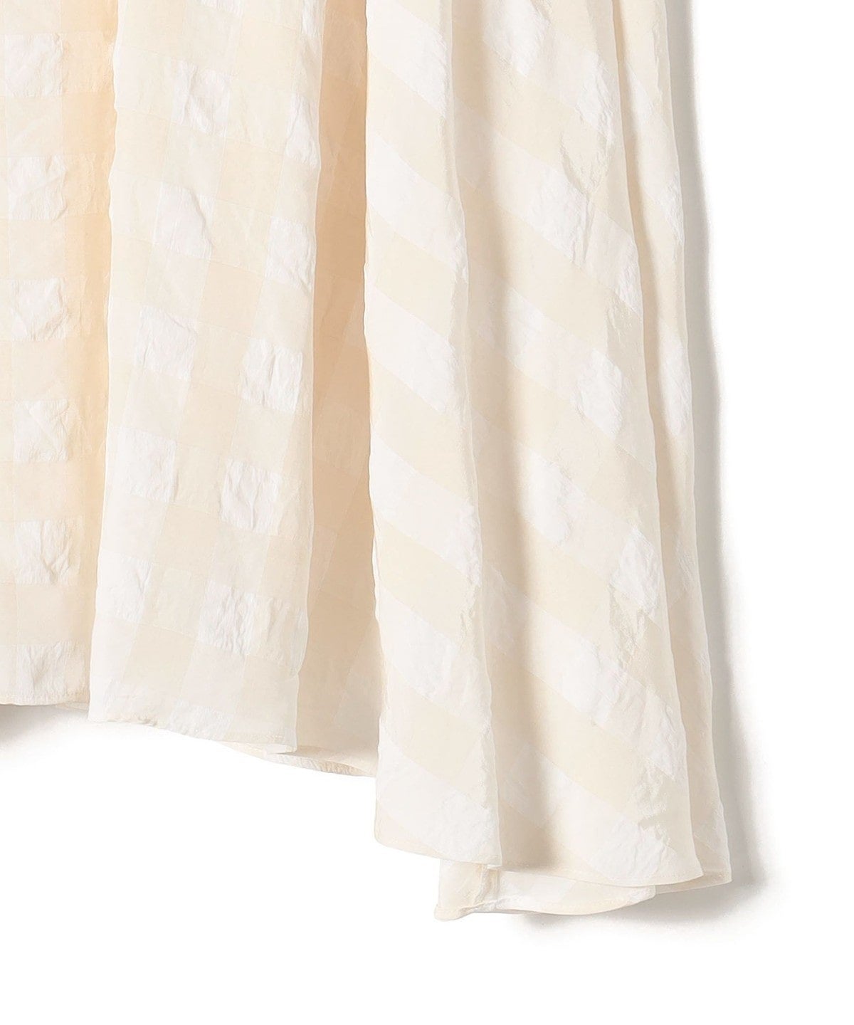 〈手洗い可能〉ギンガムチェックギャザースカート