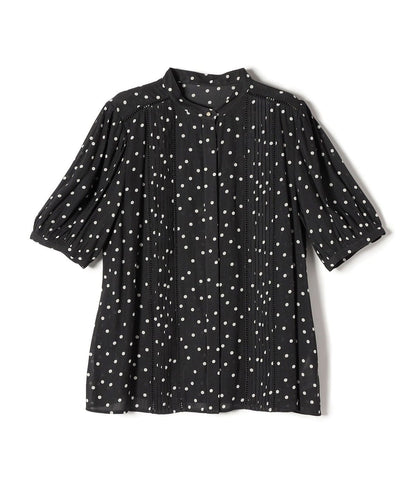 〈手洗い可能〉 ドライ 割繊 ピンタック ブラウス