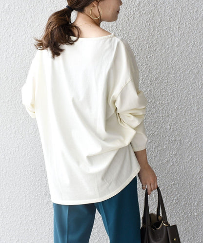【WEB限定】スリットスリーブボートネックフォトTEE