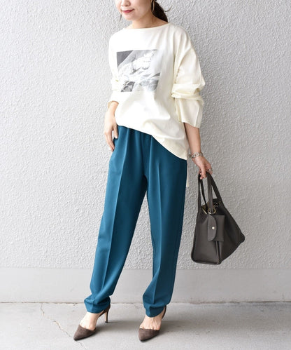 【WEB限定】スリットスリーブボートネックフォトTEE