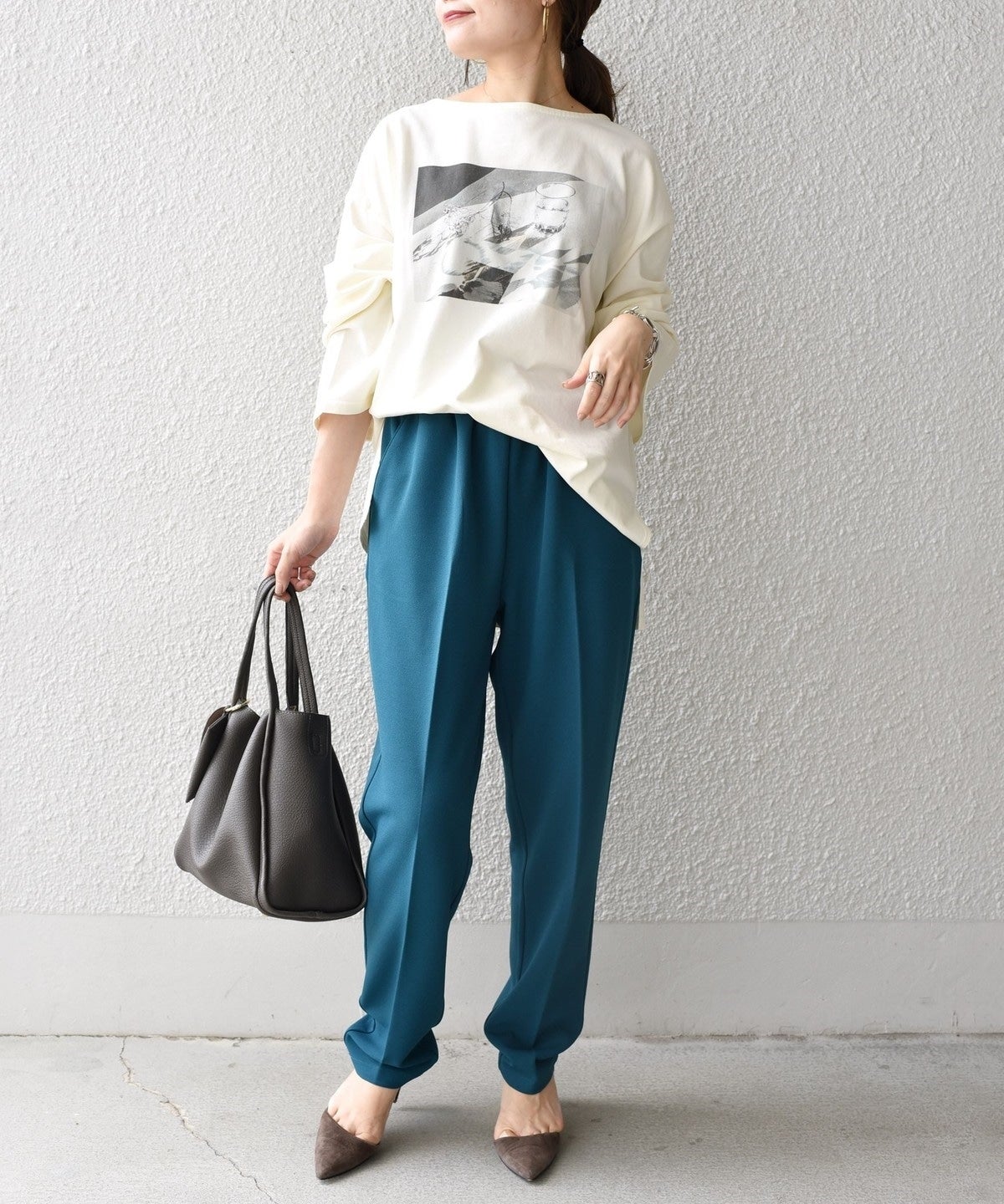 【WEB限定】スリットスリーブボートネックフォトTEE