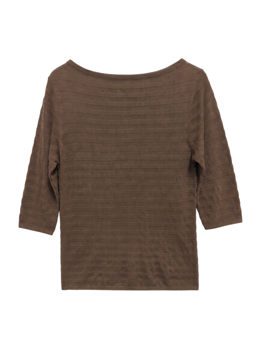 SHIPS:CTN BOAT NECK S/S POV