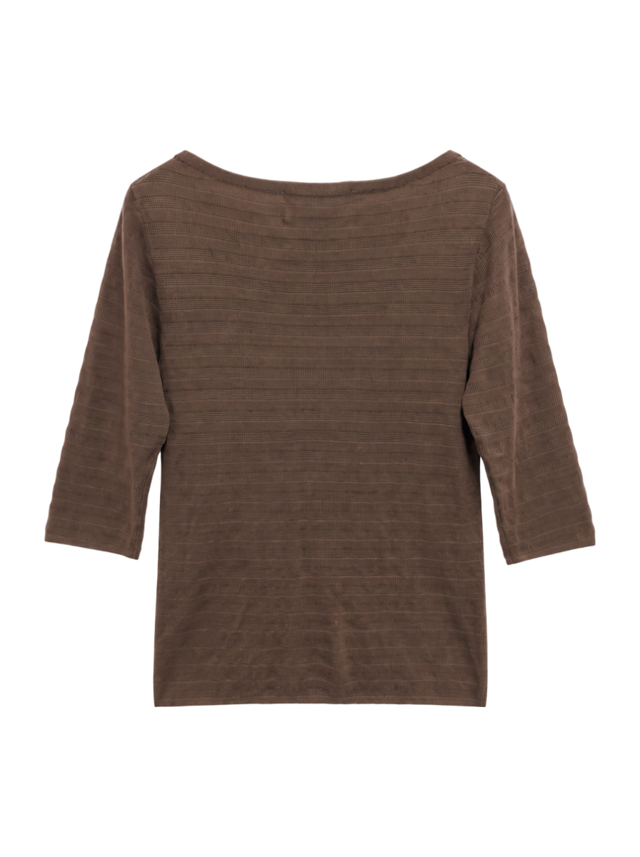 SHIPS:CTN BOAT NECK S/S POV
