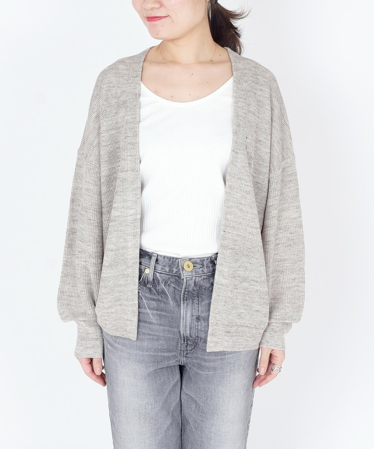 【WEB限定】テレデランリネンショートカーディガン