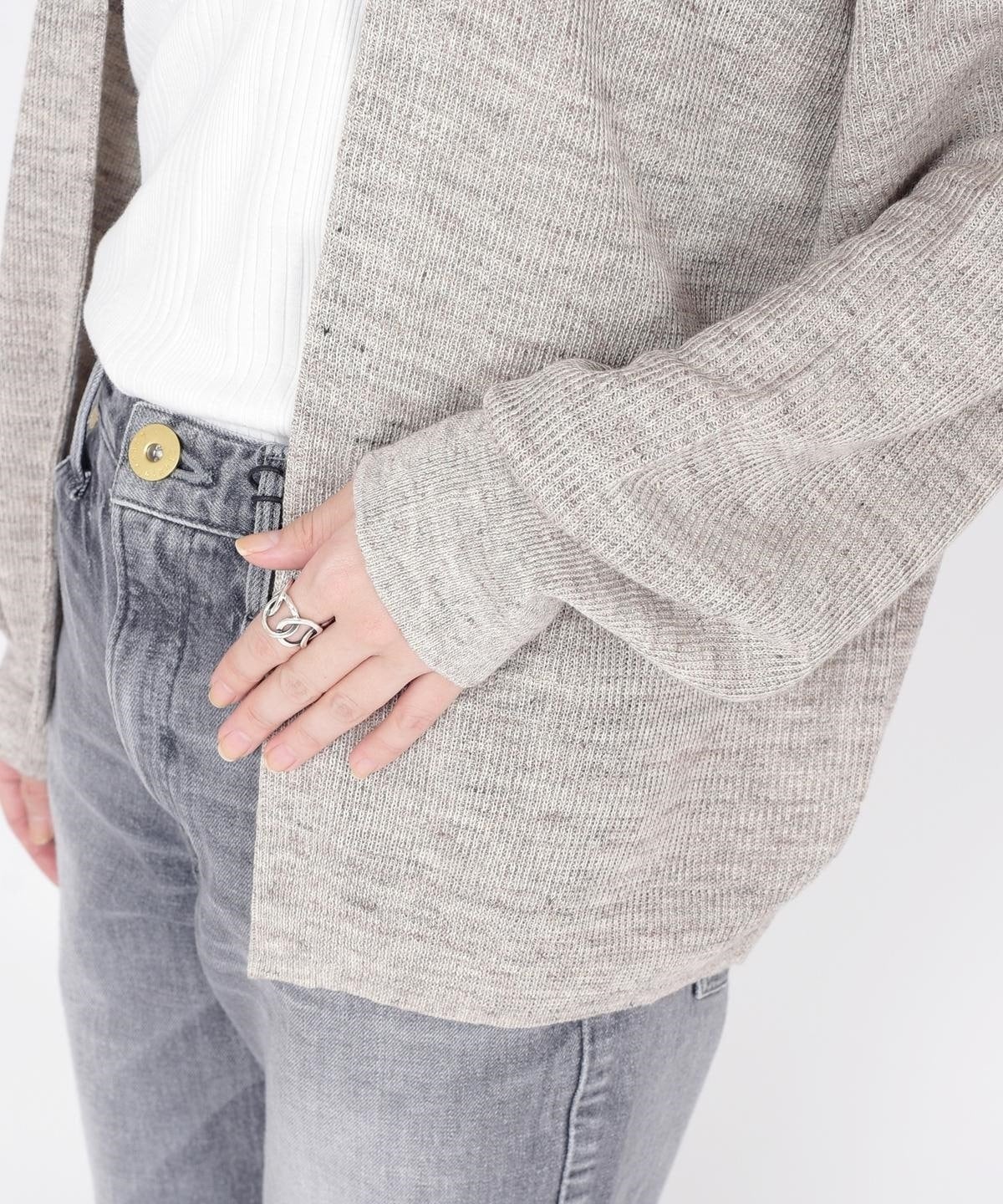 【WEB限定】テレデランリネンショートカーディガン