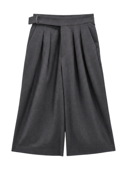 NL:WOOL GABA WIDE CULOTTES