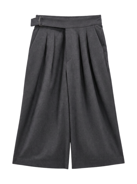 NL:WOOL GABA WIDE CULOTTES