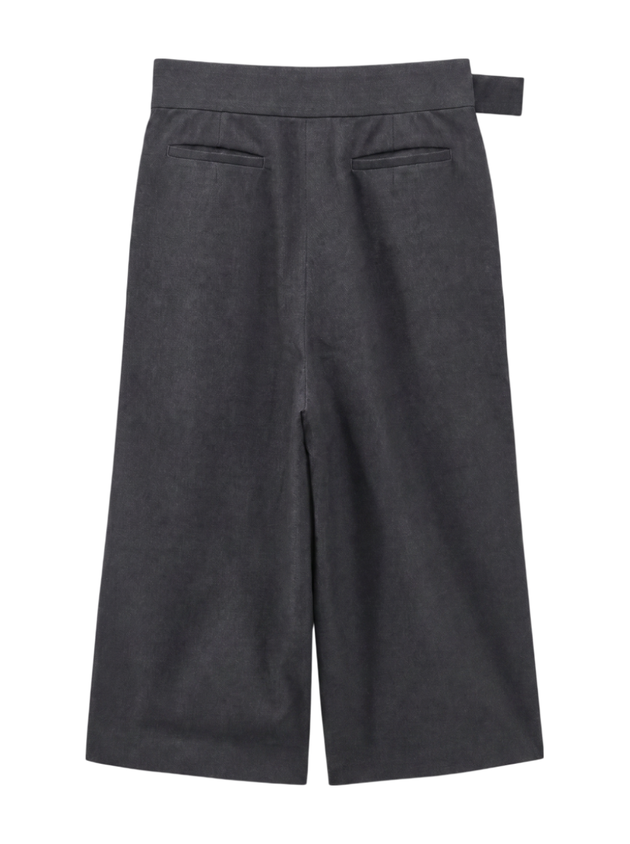 NL:WOOL GABA WIDE CULOTTES