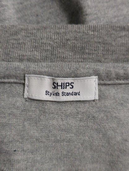 SHIPS: 抗菌・防臭 NANO-FINE(R) ハイゲージ クルーネック Tシャツ (ロンT)