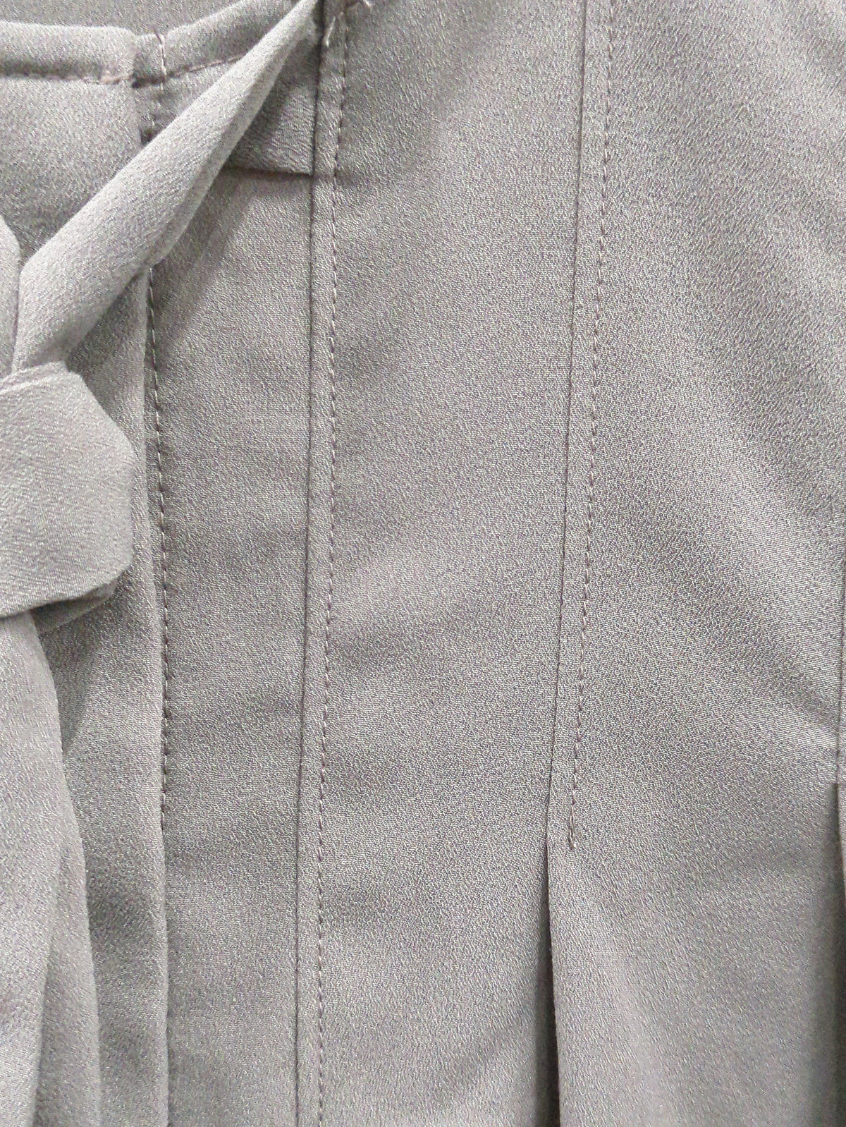 23:SLD/PRT TIE BLOUSE