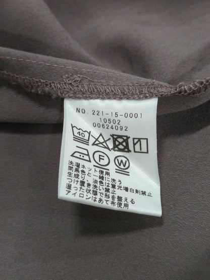 23:SLD/PRT TIE BLOUSE