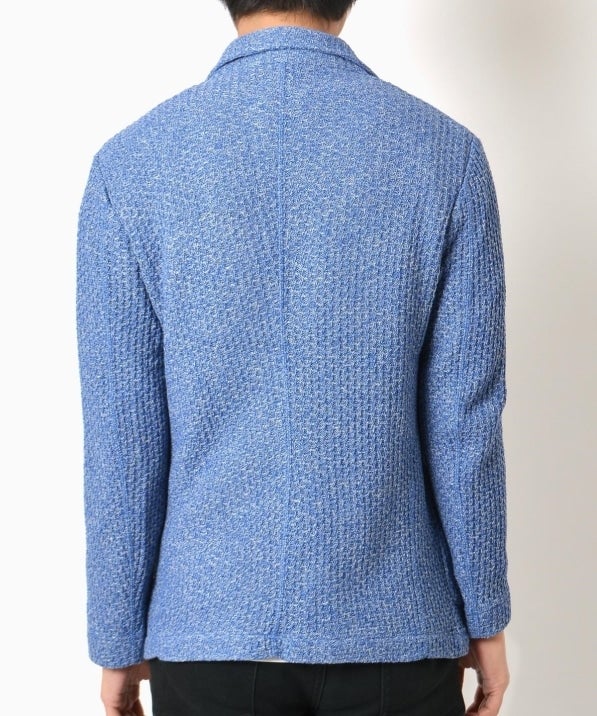 SHIPS: ハニカム/ピケ 2ボタン ジャケット