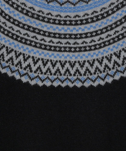 SHIPS: 7ゲージ イタリア ヤーン ノルディック クルーネック ニット