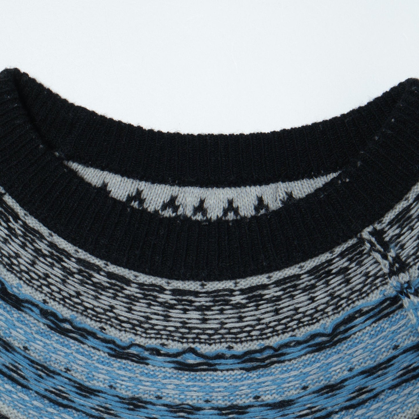 SHIPS: 7ゲージ イタリア ヤーン ノルディック クルーネック ニット