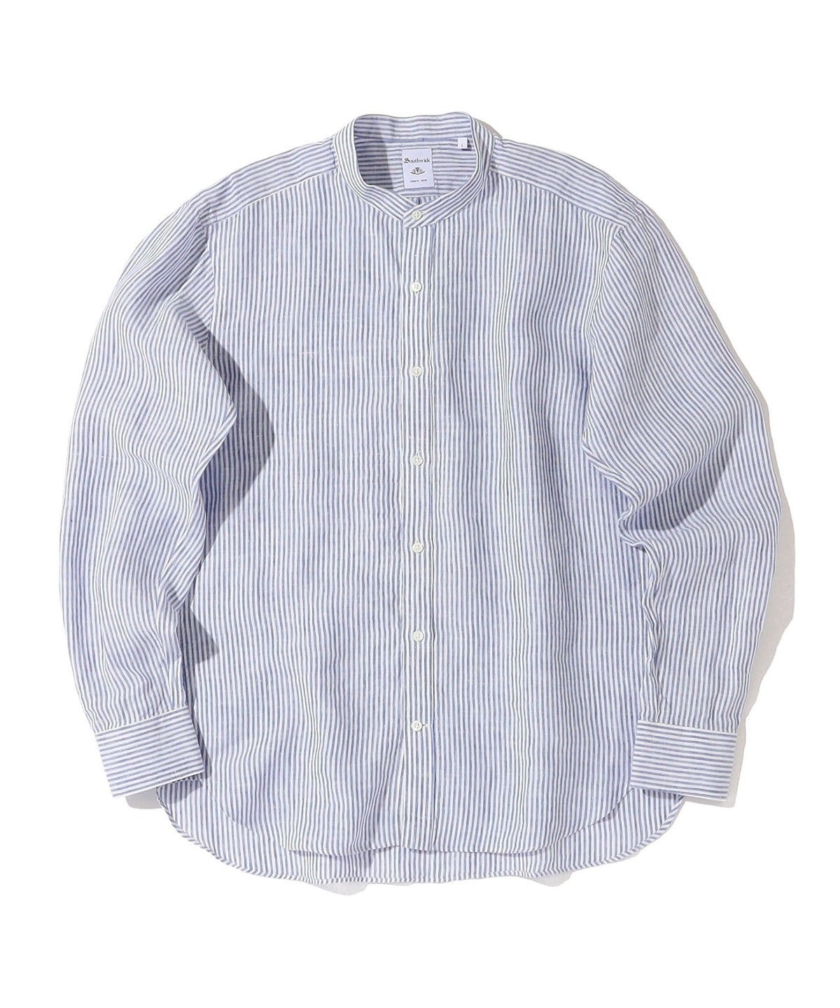 Southwick Gate Label: リネン バンドカラーシャツ