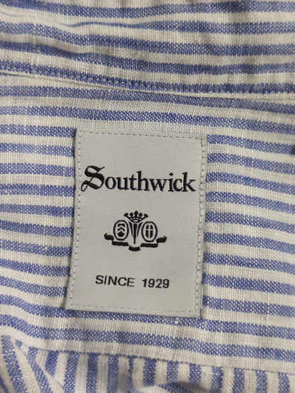 Southwick Gate Label: リネン バンドカラーシャツ