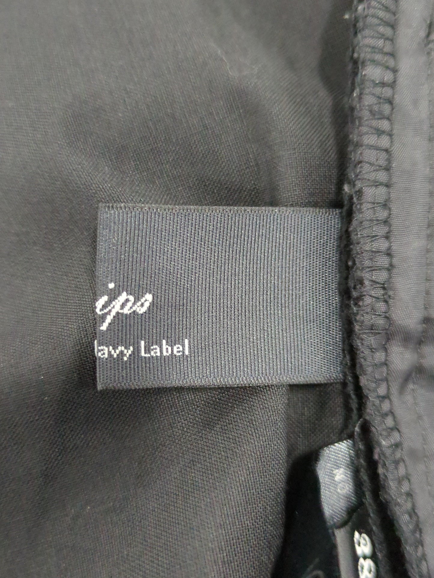 SHIPS Primary Navy Label:トロピカルウールストレートパンツ