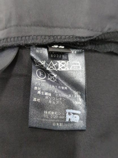 SHIPS Primary Navy Label:トロピカルウールストレートパンツ