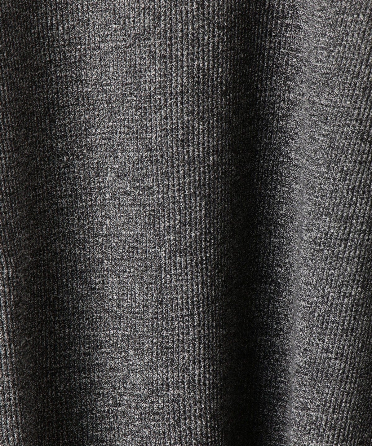 【WEB限定】SHIPS: ワッフル フェイクレイヤード クルーネック ロングスリーブ Tシャツ (ロンT)