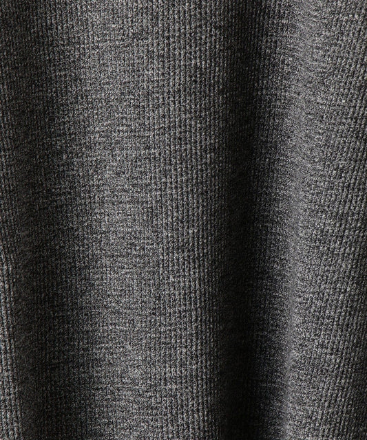 【WEB限定】SHIPS: ワッフル フェイクレイヤード クルーネック ロングスリーブ Tシャツ (ロンT)