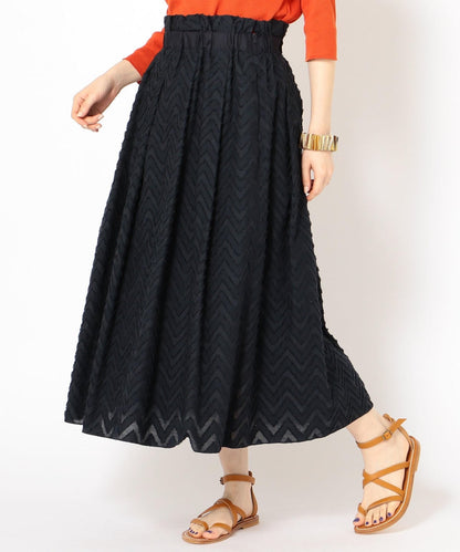 PrimaryNavyLabel:ZIGZAGジャガードタックスカート