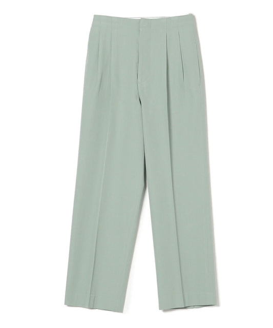 PrimaryNavyLabel:ウールコットン2タックパンツ