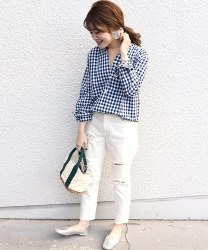 SHIPS Days STANDARD:スキッパー チェックシャツ 19SS