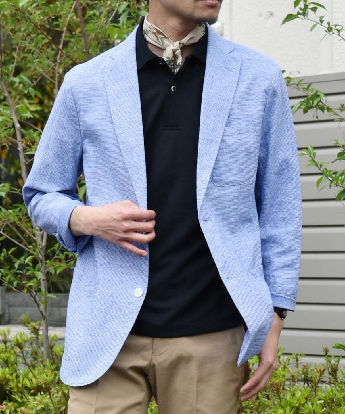SHIPS: リネンブレンド レノクロス 2ボタン エアリージャケット 19SS