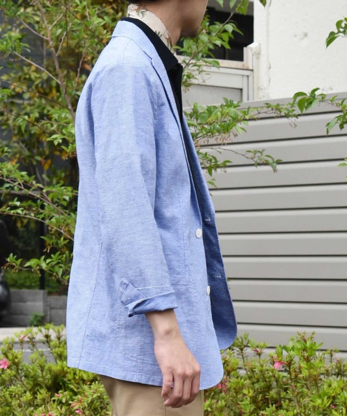 SHIPS: リネンブレンド レノクロス 2ボタン エアリージャケット 19SS