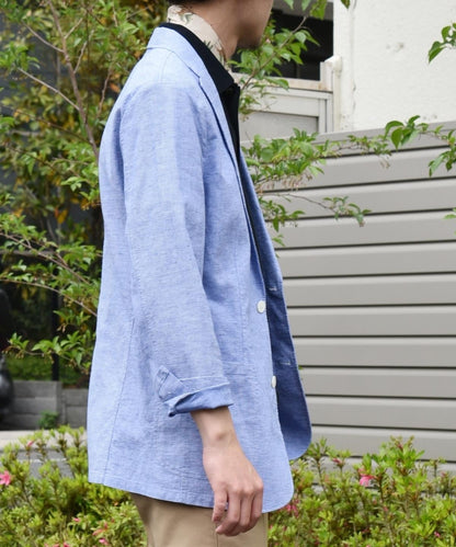 SHIPS: リネンブレンド レノクロス 2ボタン エアリージャケット 19SS
