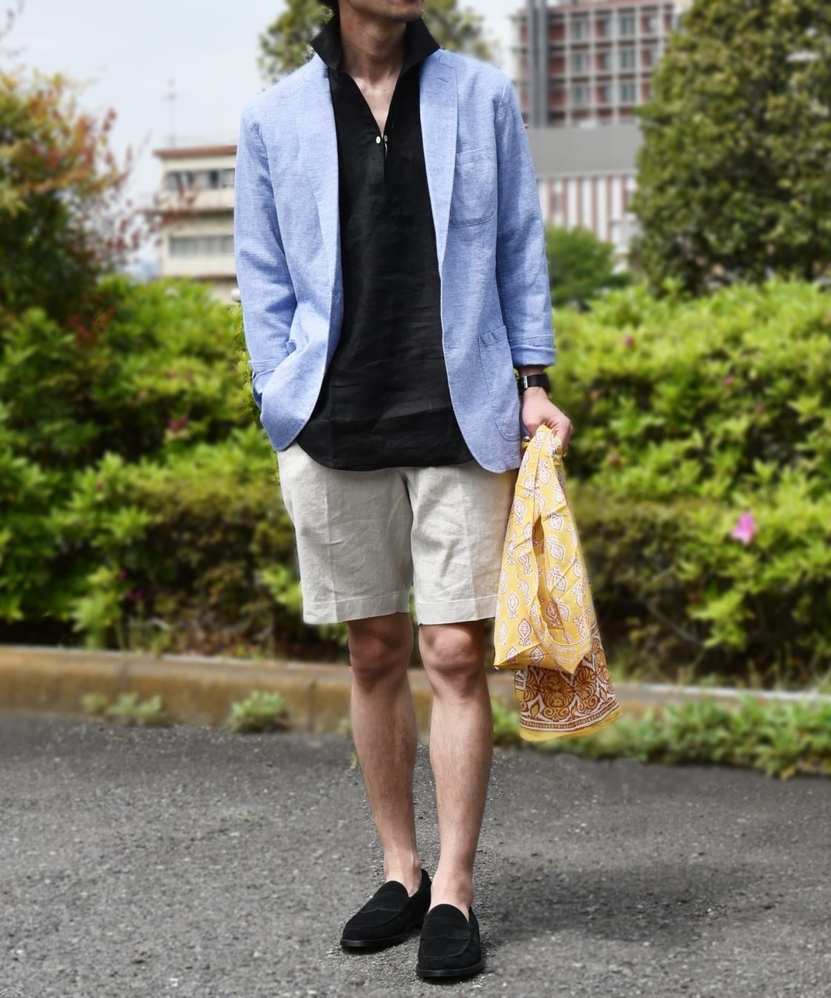 SHIPS: リネンブレンド レノクロス 2ボタン エアリージャケット 19SS
