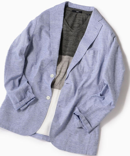 SHIPS: リネンブレンド レノクロス 2ボタン エアリージャケット 19SS