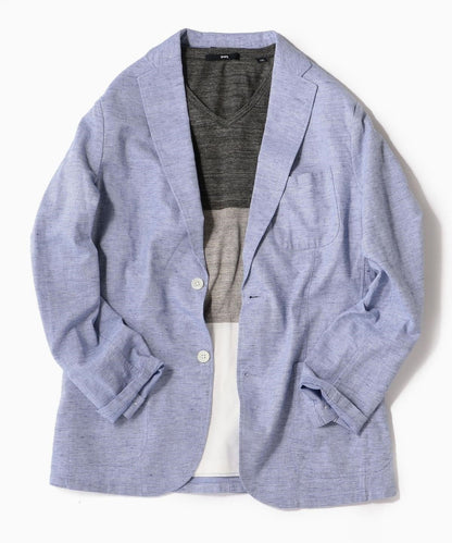SHIPS: リネンブレンド レノクロス 2ボタン エアリージャケット 19SS