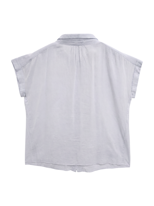 CTN/SLK GATHER BLOUSE