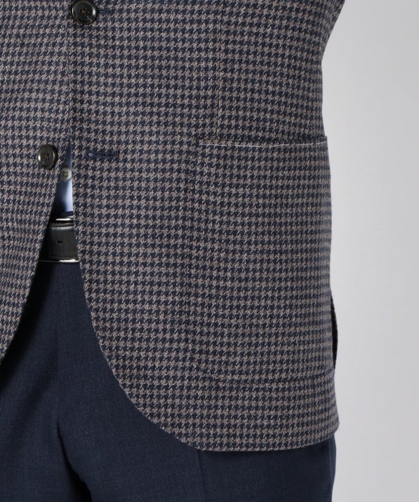 SD: Loro Piana社製生地 『DREAM TWEED』ハウンドトゥース ジャケット(コバルトブルー)