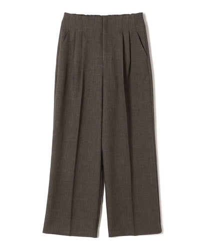 〈手洗い可能〉シャーク ツイード ウエスト タック パンツ