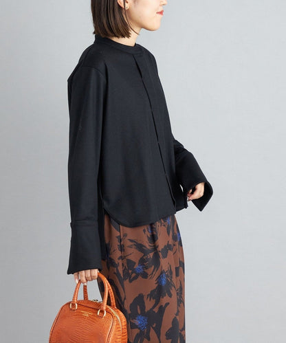 【SHIPS別注】assiette:〈手洗い可能〉ジャージー シャツ 羽織