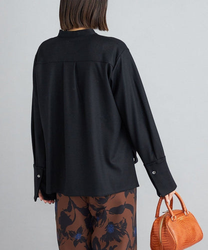 【SHIPS別注】assiette:〈手洗い可能〉ジャージー シャツ 羽織